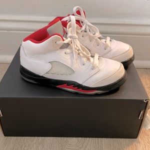 Jordan 5 “fire red” retro toddler 10c
